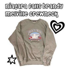 Green Niagara Falls Brandy Melville crewneck sweatshirt